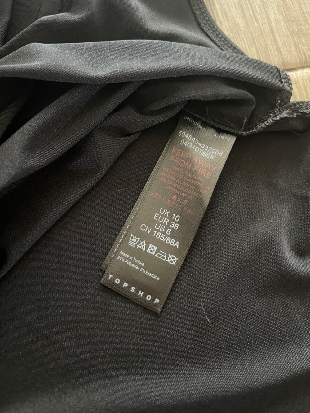 Topshop Black Long-Sleeve Crop Top - Picture 5 of 6